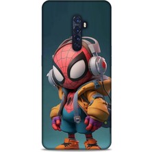 Lopard Oppo Reno 2 Kılıf Caliburn 25 Spiderman Bebek Soyulmayan Kılıf