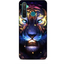 Lopard Realme 5 Pro Kılıf Caliburn 12 Aslan Colorful Tasarım Kılıf