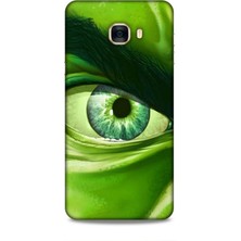 Lopard Samsung Galaxy C7 Kılıf Caliburn 29 Hulk Göz Makro Leke Tutmaz Kapak