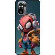 Lopard Xiaomi Poco M5S Kılıf Caliburn 25 Spiderman Bebek Soyulmayan Kılıf