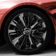 PackGar Ford Custom 16 Inç Jant Kapağı Amblemli Piano Black 4'lü Takım 214