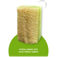 Vancl Doğal Kabak Lifli Sabun | Aloe Vera Özlü 130 Gr. | 4 Adet | ESSU34