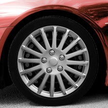 PackGar Skoda Forman 13 Inç Jant Kapağı Amblemli Gri 4'lü Takım 134