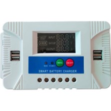 Epilons Powermaster PM-10A 12 Volt - 24 Volt - 10 Amper 4 Usbli Dijital Otomatik Solar Şarj Regülatörü