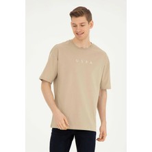 Yeni Koza 1827201 Navu Us Polo Assn Erkek T-Shirt Açık Haki