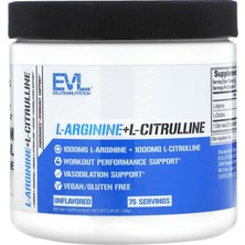 Evlution Nutrition L-Arginine+L-Citrulline Unflavored 5.29 Oz (150 G)