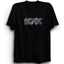 The Fame Acdc, Metallic Logo, Rock Metal Müzik Grubu Tişörtü