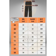 BURSPA Rahat Kesim Pamuklu Keten Siyah Baba Pantolon