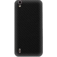 Teknomeg Vestel 5530 Uyumlu Siyah Karbon Motif Desenli Silikon Kılıf