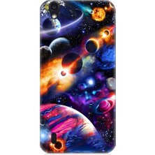 Teknomeg Vestel 5000 Uyumlu Uzayda Gezegenler ve Galaksiler Desenli Silikon Kılıf
