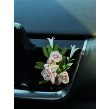 Plantarrium Design Oto Aksesuar/koku-Mini Buket Pudra Pembe