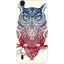 Teknomeg Vestel 5000 Uyumlu Mistik Tribal Baykuş Desenli Silikon Kılıf