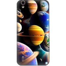 Teknomeg Vestel 5530 Uyumlu Uzaydaki Gezegenler Desenli Silikon Kılıf