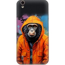 Teknomeg Vestel 5530 Uyumlu Kapşonlu Maymun Desenli Silikon Kılıf