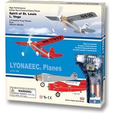 Lyonaeec Güçlü pervaneli uçak 2li+pilli lastik bant sarıcı