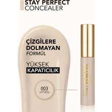 Stay Perfect Yüksek Pigmentli & Yarı Mat Bitişli Likit Kapatıcı (003 Soft Beige) 8682536085489