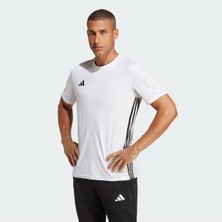 adidas Beyaz Erkek Tabela Bisiklet Yaka Tişört %100 Geri Dönüştürülmüş Polyester Nefes Alabilir Kumaş