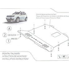 Carrest Dacıa Duster 2018-2024 Arası Karter Muhafaza Sacı Motor Alt Koruma Sacı Orijinal Servis Ürünüdür Aa+1.kalite Oem