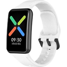 Bilişim Aksesuar Oppo Watch Free Kordon Spor Silikon Kordon Beyaz