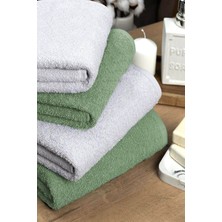 Mira Home 4 Lü Banyo Havlusu Takımı Soft Büyük Havlulu Pamuklu Havlu Seti 90X150 cm Beyaz