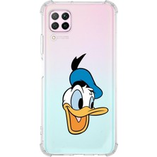 PrintiFy  Huawei P40 Lite Köşe Korumalı Antişok Kapak Donald Duck Tasarımlı Şeffaf Kılıf