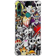 PrintiFy  Huawei Y9 Prime 2019 Köşe Korumalı Antişok Kapak Anime Tasarımlı Şeffaf Kılıf