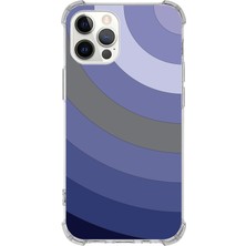 PrintiFy Apple iPhone 12 Pro Uyumlu Köşe Korumalı Antişok Kapak Renk Cümbüşü Tasarımlı Şeffaf Silikon Kılıf