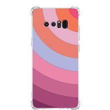 PrintiFy  Samsung Galaxy Note8 Köşe Korumalı Antişok Kapak Renk Cümbüşü Tasarımlı Silikon Kılıf