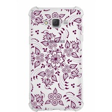 PrintiFy  Samsung Galaxy J7 Köşe Korumalı Antişok Kapak Nostalji Desen Tasarımlı Şeffaf Kılıf