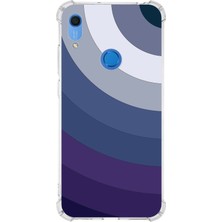 PrintiFy  Huawei Y6S Köşe Korumalı Antişok Kapak Renk Cümbüşü Tasarımlı Şeffaf Kılıf