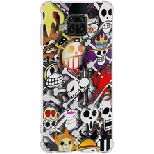 PrintiFy  Xiaomi Redmi Note 9 Pro Köşe Korumalı Antişok Kapak Anime Tasarımlı Şeffaf Silikon Kılıf