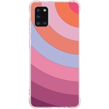 PrintiFy  Samsung Galaxy A31 Köşe Korumalı Antişok Kapak Renk Cümbüşü Tasarımlı Silikon Kılıf