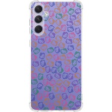 PrintiFy  Samsung Galaxy A54 Uyumlu Köşe Korumalı Antişok Kapak Hello Kitty Tasarımlı Şeffaf Silikon Kılıf