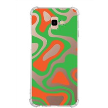 PrintiFy  Samsung Galaxy J4 Plus Köşe Korumalı Antişok Kapak Renkli Desen Tasarımlı Şeffaf Silikon Kılıf