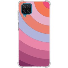 PrintiFy  Samsung Galaxy M12 Köşe Korumalı Antişok Kapak Renk Cümbüşü Tasarımlı Silikon Kılıf