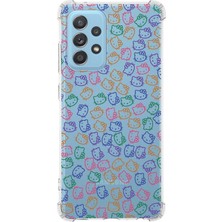 PrintiFy  Samsung Galaxy A33 Uyumlu Köşe Korumalı Antişok Kapak Hello Kitty Tasarımlı Şeffaf Kılıf