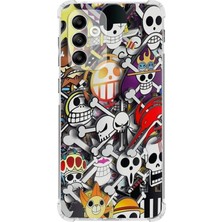 PrintiFy  Samsung Galaxy M13 Köşe Korumalı Antişok Kapak Anime Tasarımlı Şeffaf Kılıf