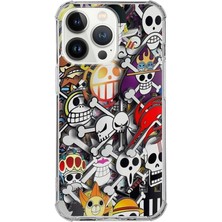 PrintiFy Apple iPhone 13 Promax Uyumlu Köşe Korumalı Antişok Kapak Anime Tasarımlı Şeffaf Kılıf