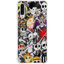PrintiFy  Samsung Galaxy A30S Uyumlu Köşe Korumalı Antişok Kapak Anime Tasarımlı Şeffaf Kılıf
