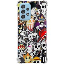 PrintiFy  Samsung Galaxy A53 Uyumlu Köşe Korumalı Antişok Kapak Anime Tasarımlı Şeffaf Kılıf