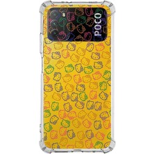 PrintiFy  Xiaomi Poco M3 Köşe Korumalı Antişok Kapak Hello Kitty Tasarımlı Şeffaf Silikon Kılıf