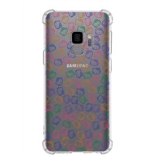 PrintiFy  Samsung Galaxy S9 Köşe Korumalı Antişok Kapak Hello Kitty Tasarımlı Şeffaf Silikon Kılıf