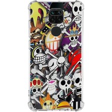 PrintiFy  Xiaomi Redmi Note 9 Köşe Korumalı Antişok Kapak Anime Tasarımlı Şeffaf Silikon Kılıf