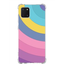 PrintiFy  Samsung Galaxy Note 10 Lite Köşe Korumalı Antişok Kapak Renk Cümbüşü Tasarımlı Silikon Kılıf