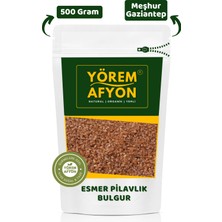 Yörem Afyon Meşhur Gaziantep Yeni Mahsül Ata Tohumu Esmer Pilavlık Bulgur  500 gr