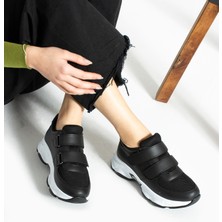 Alemdar Shoes Rio Siyah Cırtlı Kadın Sneakers