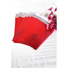 Emtory Home 15x25 cm Kırmızı Janjanlı Yapışkanlı 10 Hediye Paketi - Kaliteli Ambalaj