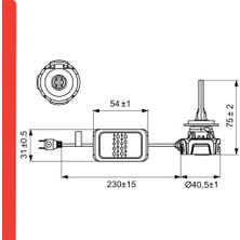 Bosch H7 Gigalight LED Ampul 12V 30W 6000K 1987301557