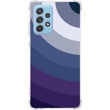 Printify Samsung Galaxy A52 Köşe Korumalı Antişok Kapak Renk Cümbüşü Tasarımlı Silikon Kılıf