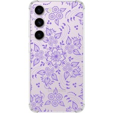 Printify Samsung Galaxy S23 Plus Köşe Korumalı Antişok Kapak Nostalji Desen Tasarımlı Şeffaf Kılıf